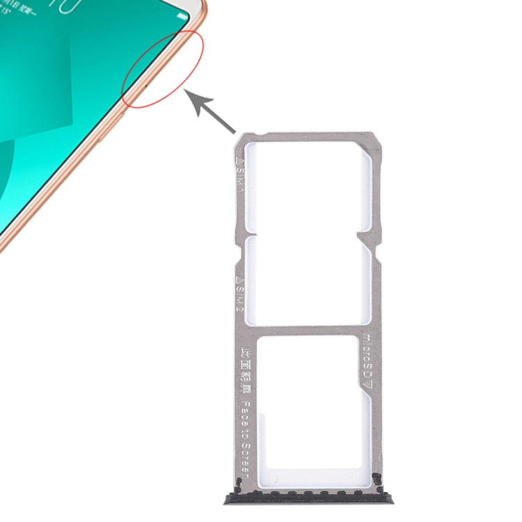 Para OPPO A83 2 x Bandeja de tarjeta SIM + B...