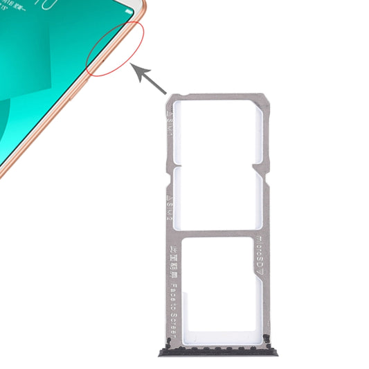 Para OPPO A83 2 x Bandeja de tarjeta SIM + B...