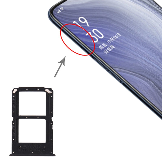 Para OPPO Reno Z Bandeja de tarjeta SIM + Ba...