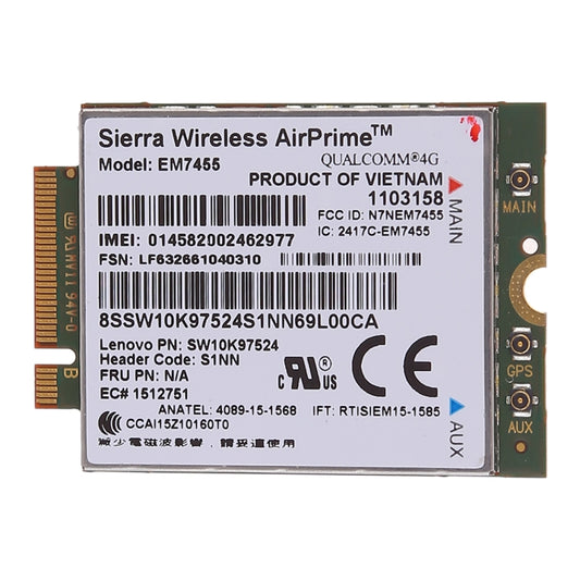 Módulo EM7455 Sierra inalámbrico FDD/TDD LTE...