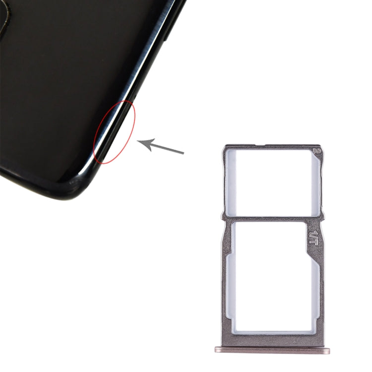 Para Meizu 15 Bandeja de tarjeta SIM + Bande...