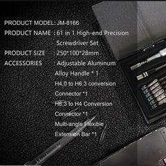 JAKEMY JM-8166 61 en 1 kits de destornillado...