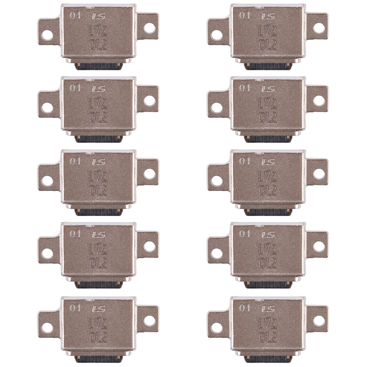 Para Galaxy S9+ 10 piezas Conector de puerto...