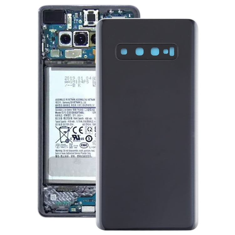 Para Galaxy S10+ Tapa trasera de batería con...