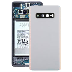 Para Galaxy S10+ Tapa trasera de batería con...
