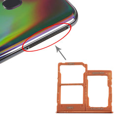 Para Galaxy A40 Bandeja de tarjeta SIM + Ban...