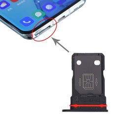 Para OnePlus 9 Pro Bandeja de tarjeta SIM + ...