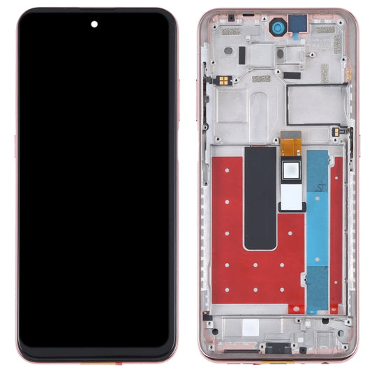 Pantalla LCD TFT para Nokia X20 TA-1341 TA-1344 Digitalizador de montaje completo con marco (dorado)