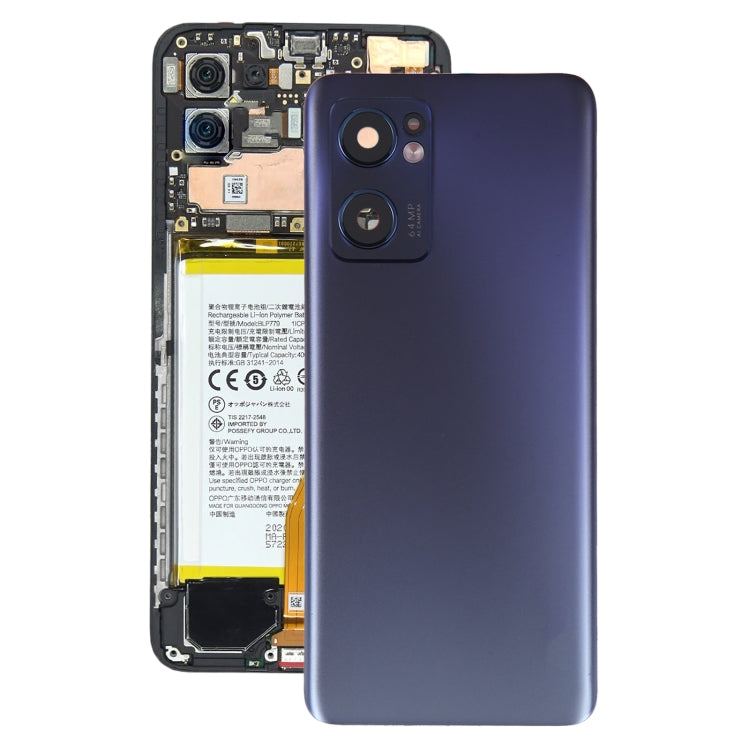 Para OPPO Reno7 5G Tapa trasera de batería o...