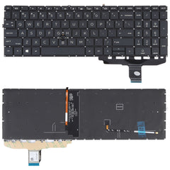 Teclado versión estadounidense con retroilum...