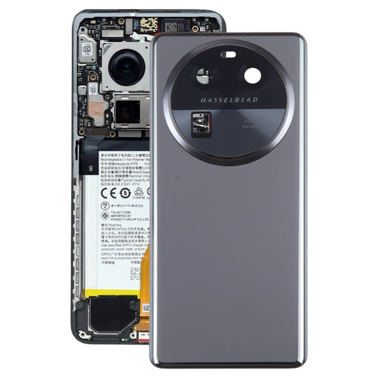 Para OPPO Find X6 Tapa trasera de batería or...