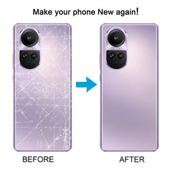 Para OPPO Reno10 Pro, cubierta trasera de ba...
