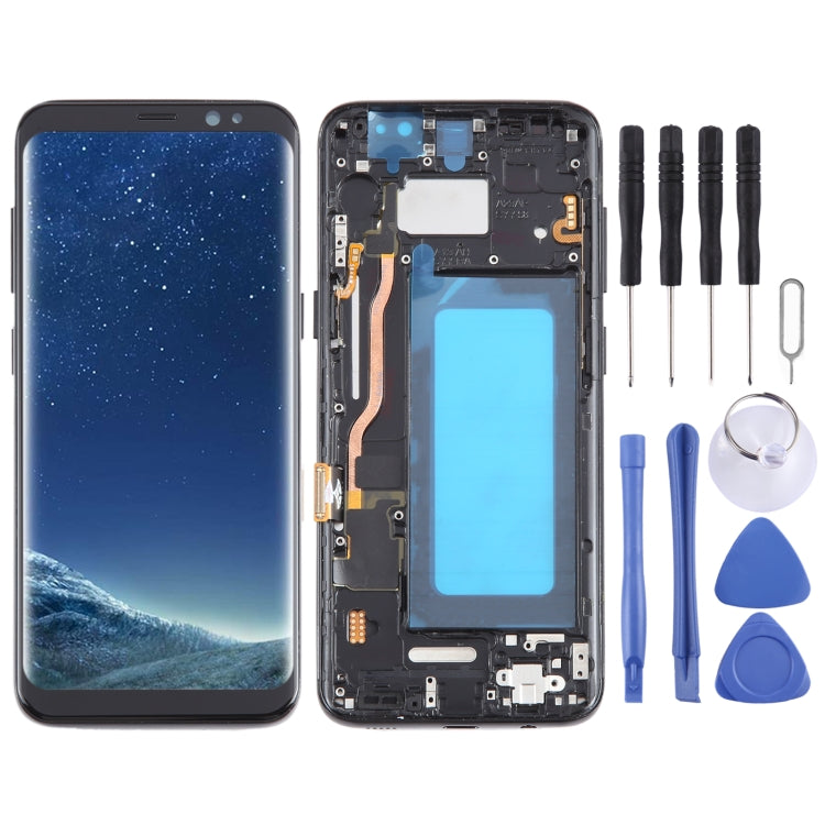 Para Samsung Galaxy S8 SM-G950 Pantalla TFT LCD con marco