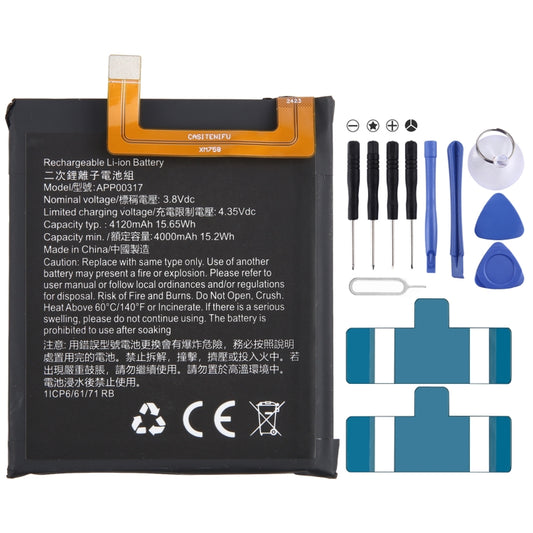 Batería de repuesto APP00317 de 4000 mAh par...
