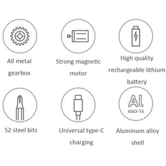 Kit de destornillador eléctrico de precisión...