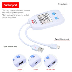 UNI-T USB Voltímetro Amperímetro Probador UT...