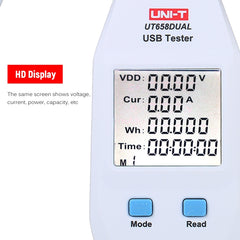 UNI-T USB Voltímetro Amperímetro Probador UT...