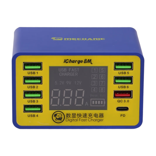 Mecánico icharge 8M QC 3.0 USB Cargador inte...