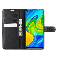 Para Xiaomi Redmi Note 9/10X 4G Litchi Textu...