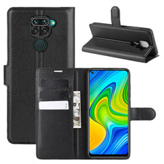 Para Xiaomi Redmi Note 9/10X 4G Litchi Textu...