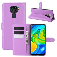 Para Xiaomi Redmi Note 9/10X 4G Litchi Textu...