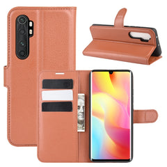 Para Xiaomi Mi Note 10 Lite Litchi Texture F...