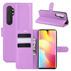 Para Xiaomi Mi Note 10 Lite Litchi Texture F...