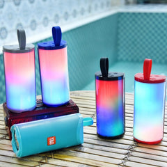 Altavoz Bluetooth portátil LED Subwoofer impermeable para exteriores