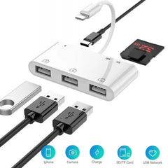 Aplicable al adaptador de disco duro de iPhone tablet OTG cable de datos USB ratón teclado convertidor multifunción
