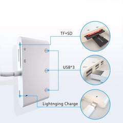 Aplicable al adaptador de disco duro de iPhone tablet OTG cable de datos USB ratón teclado convertidor multifunción