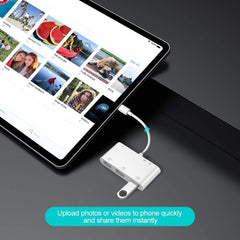 Aplicable al adaptador de disco duro de iPhone tablet OTG cable de datos USB ratón teclado convertidor multifunción