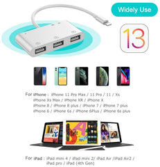 Aplicable al adaptador de disco duro de iPhone tablet OTG cable de datos USB ratón teclado convertidor multifunción