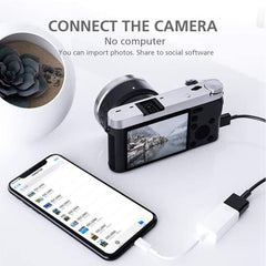 Adaptador USB OTG para iPhone y iPad FA-STAR, disco U, interfaz MIDI