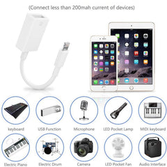 Adaptador USB OTG para iPhone y iPad FA-STAR, disco U, interfaz MIDI
