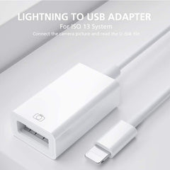 Adaptador USB OTG para iPhone y iPad FA-STAR, disco U, interfaz MIDI