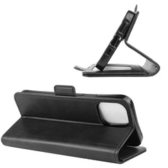 Para iPhone 12 Estuche de cuero con tapa hor...
