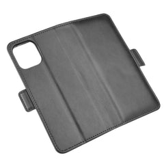 Para iPhone 12 Estuche de cuero con tapa hor...