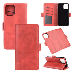 Para iPhone 12 Estuche de cuero con tapa hor...