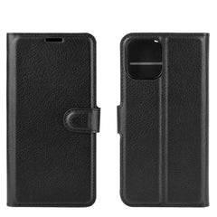 Para iPhone 12 6.1 pulgadas Litchi Texture F...