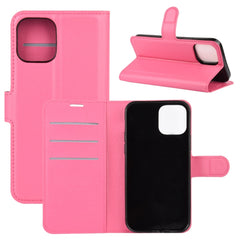 Para iPhone 12 6.1 pulgadas Litchi Texture F...