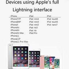 Audio y carga auxiliares con conector Lightning dual para iPhone 2 en 1