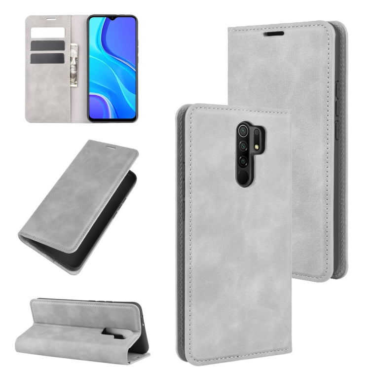 Para Xiaomi Redmi 9 Funda de cuero de succió...