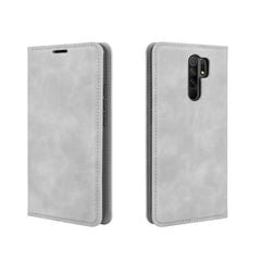 Para Xiaomi Redmi 9 Funda de cuero de succió...