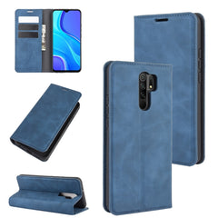 Para Xiaomi Redmi 9 Funda de cuero de succió...