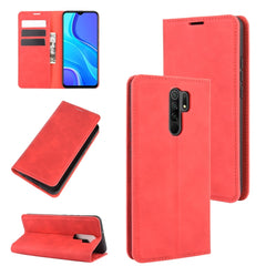 Para Xiaomi Redmi 9 Funda de cuero de succió...