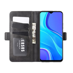 Para Xiaomi Redmi 9 Estuche de cuero con tap...