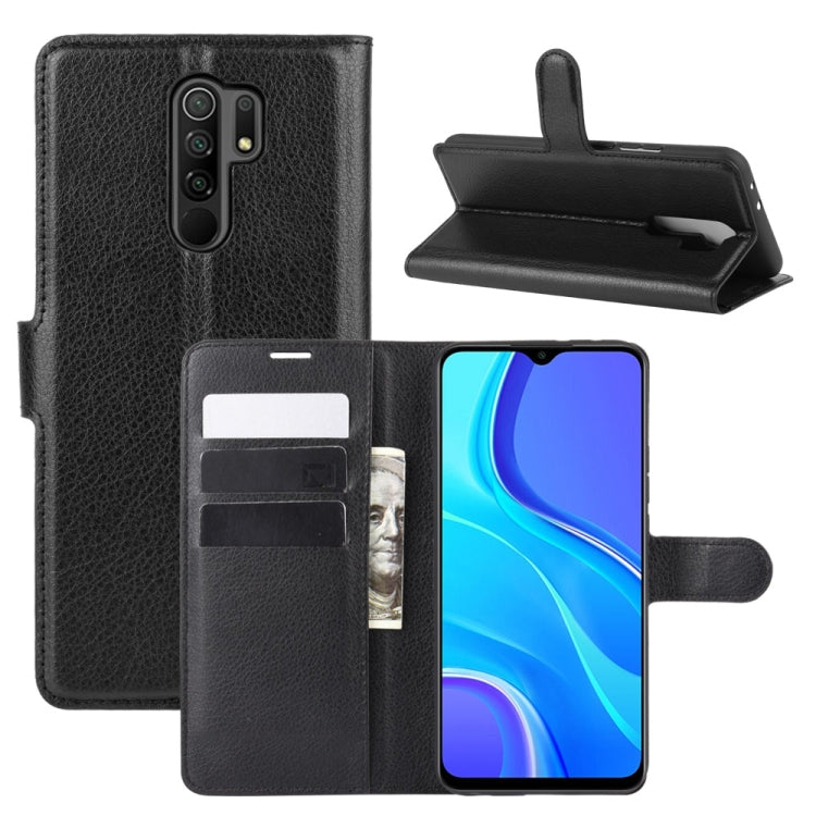 Para Xiaomi Redmi 9 Litchi Texture Funda pro...