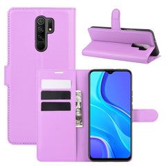 Para Xiaomi Redmi 9 Litchi Texture Funda pro...