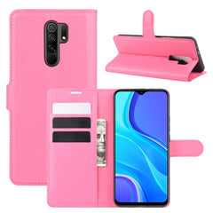 Para Xiaomi Redmi 9 Litchi Texture Funda pro...