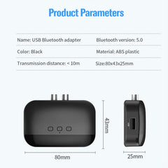 El receptor NFC Bluetooth 5.0 admite unidades flash USB con tarjeta TF
